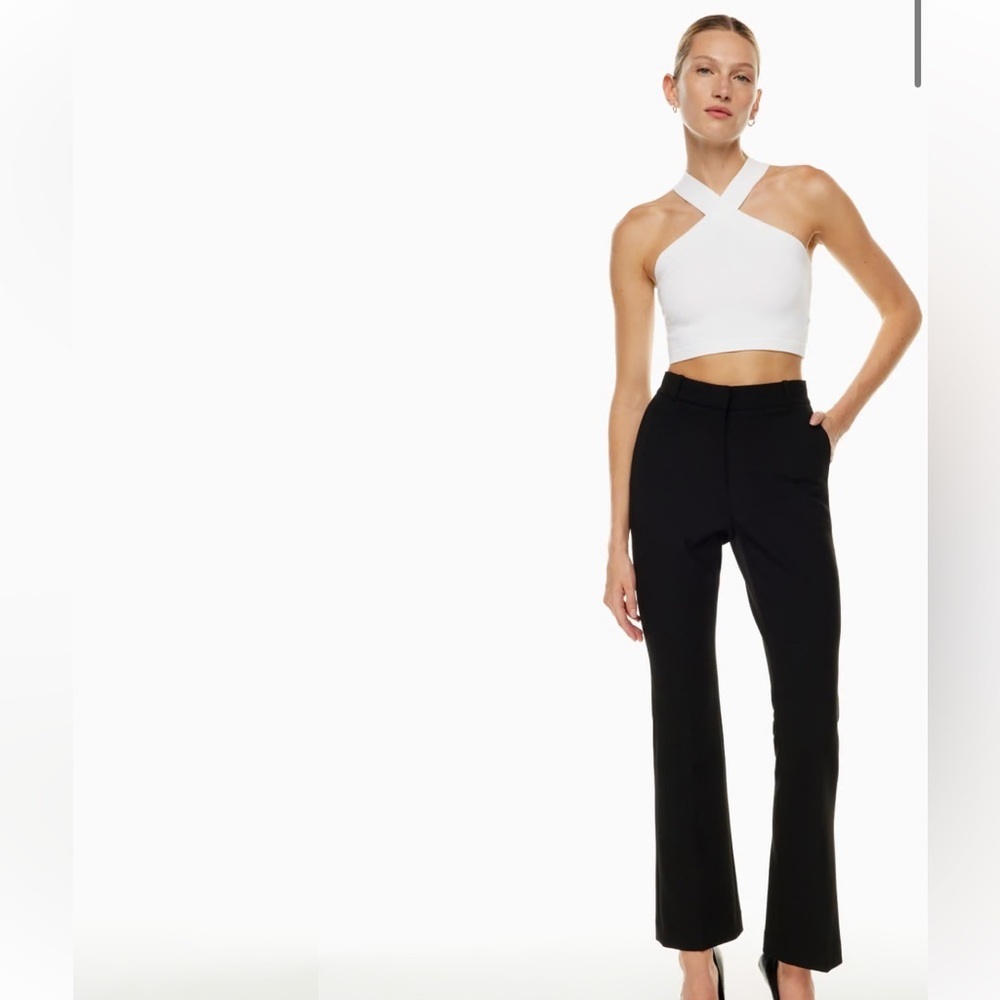 Aritzia Babaton Sculpt Knit Criss Cross Cropped Tank Size XS - Picture 7 of 8